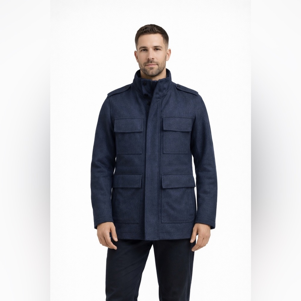 $225 NWT Marc N.Y  by Andrew Marc Men's Wool Jacket Winter Coat ,Zip Gray Parka